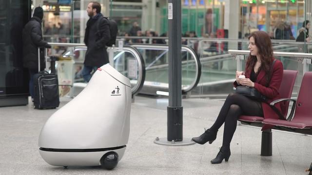 智能垃圾桶，招手它就過來了